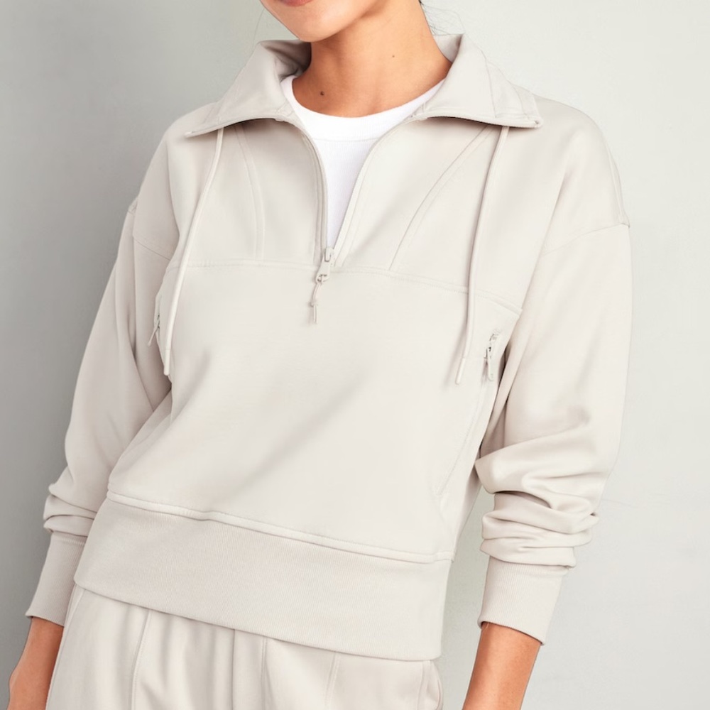 Old navy Plus size dynamic fleece half-zip sweatshirt nwt 4x